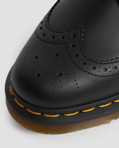Tenis Brogue Dr Martens 3989 Yellow Stitch Smooth Cuero Para Mujer DR7383E